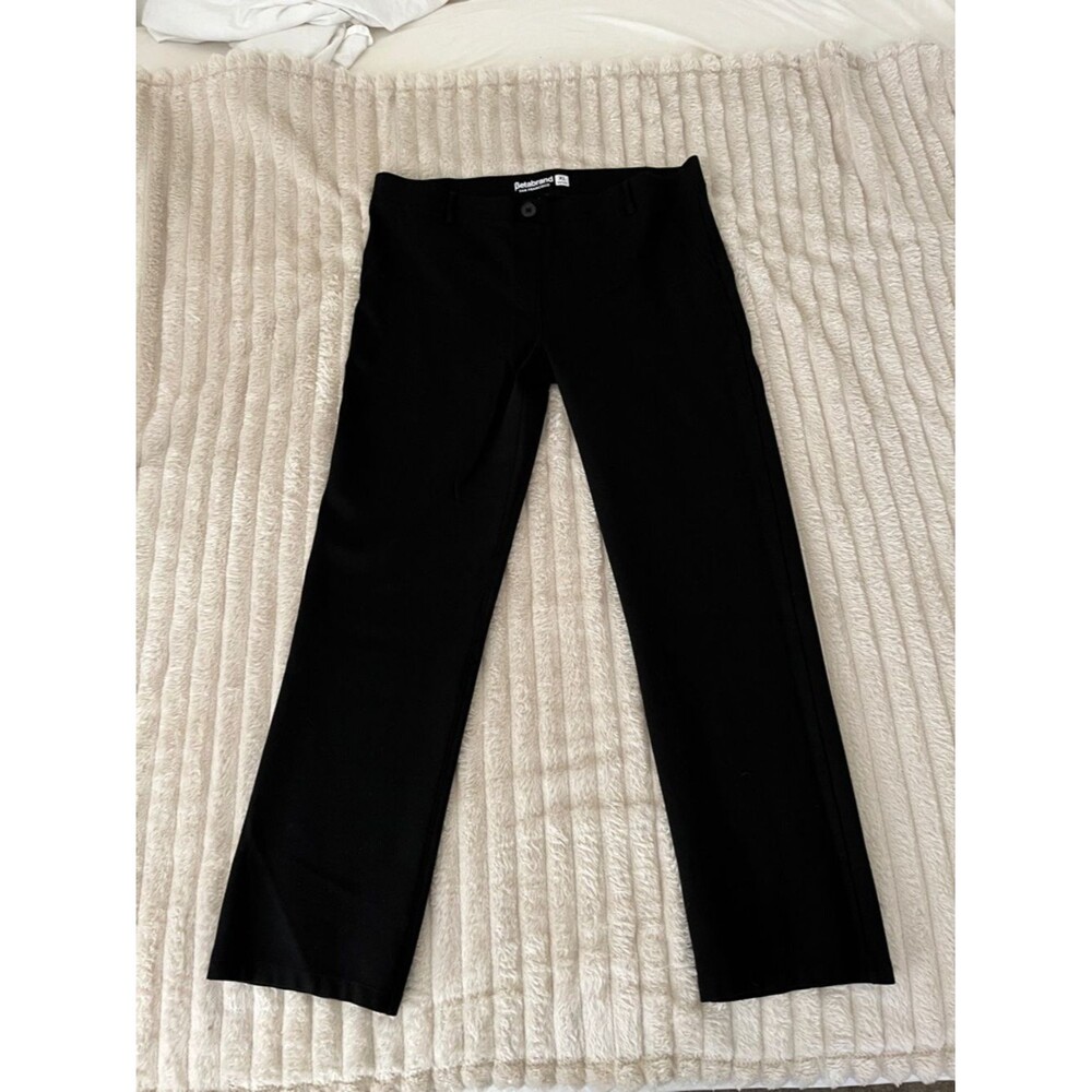 Betabrand Black XL Short Classic Straight Leg Work Pants